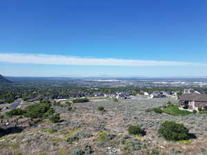 Aerial view of residential area
