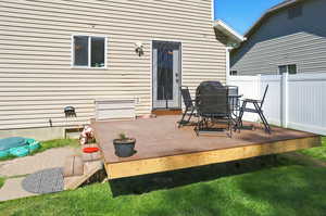 View of patio / terrace featuring a wooden deck
