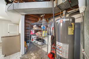 Utilities with gas water heater