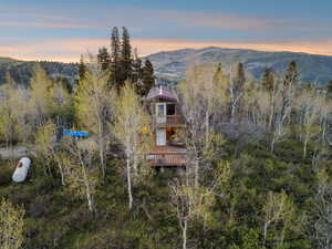 View of mountain background