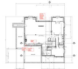 Property floor plan - actual plans