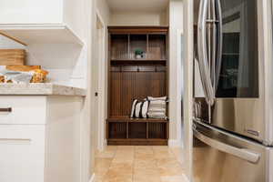 Mudroom with baseboards