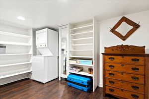 Large Walk In Closet with Custom Shelving