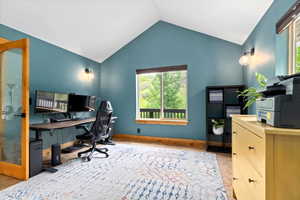 New Paint, Lights, French Glass Doors, Natural Light, Vaulted Ceiling