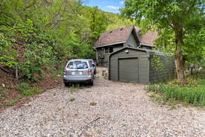 Fireproof Storage Shed with Underground Bunker, Extra Parking