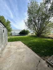 View of yard featuring a patio area