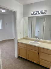Bathroom featuring vanity