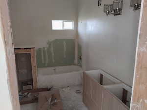 Bathroom featuring a bath