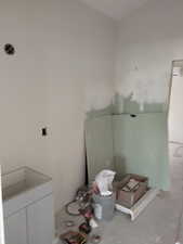 View of laundry area