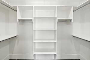 View of spacious closet