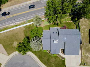 View from above of property