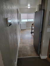 Hall with light floors