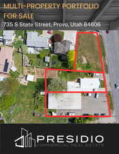 Aerial map of property and surrounding area