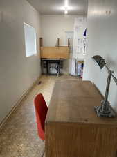 Office/ storage area for back apartment