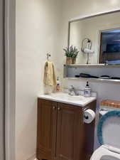 Front apartment/ retail space bathroom