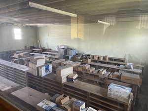 back storage area of warehouse/ retail