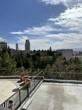 View of patio / terrace with a balcony