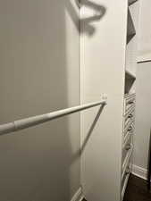 View of spacious closet