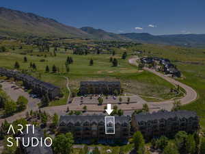 Aerial view of 1202  & view of Wolf creek Golf course.