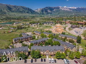 aerial view of complex with Ben Lemond and the North Ogden divide.