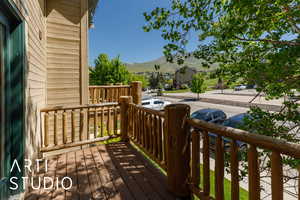 East facing patio off front bedroom