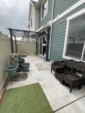 View of patio / terrace with a pergola