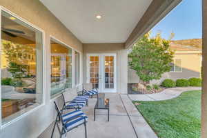 View of patio / terrace with french doors