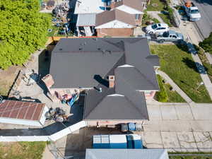 View from above of property