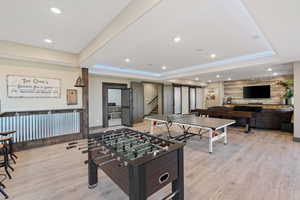 Basement Family Room and Entertainment  Room. Access to Vault!