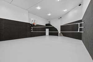 INDOOR Sports Court under suspended garage!
