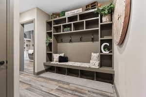 Mud room area.