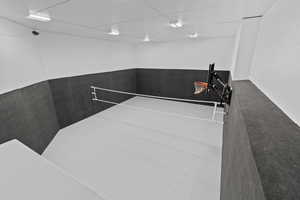 INDOOR Sports Court under suspended garage!