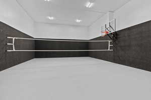 INDOOR Sports Court under suspended garage!