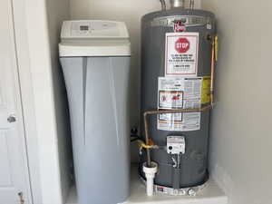 Utilities with gas water heater