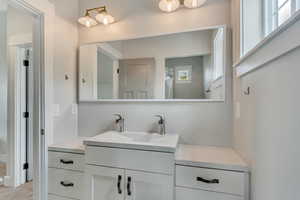 Full bathroom with vanity