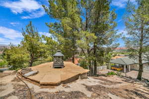 View of yard with a patio
