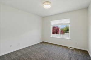 Unfurnished room featuring baseboards and carpet flooring