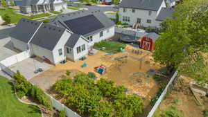 Aerial perspective of home