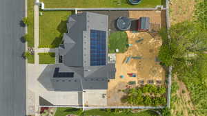 View from above of property