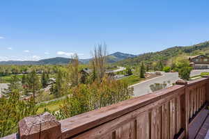 View of mountain background
