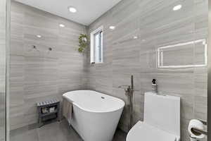 Primary bathroom freestanding tub