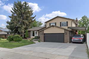 Brand new concrete driveway