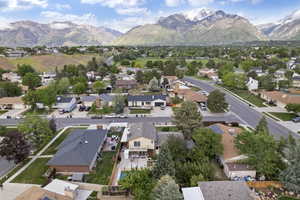 Looking east directly towards the Cottonwood Canyons