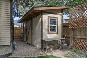 Workshop and storage area