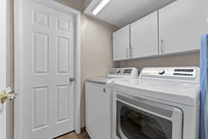 Just off the mudroom.