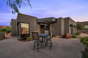View of patio featuring outdoor dining space