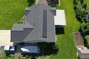View from above of property