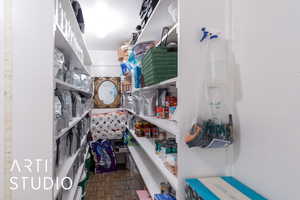 View of storage area