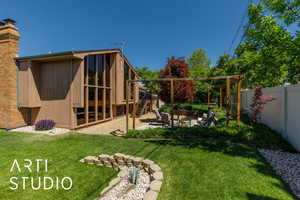 View of yard featuring a patio area
