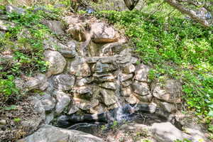 Waterfall right outside the backdoor